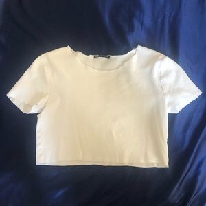 ZARA White Crop Top